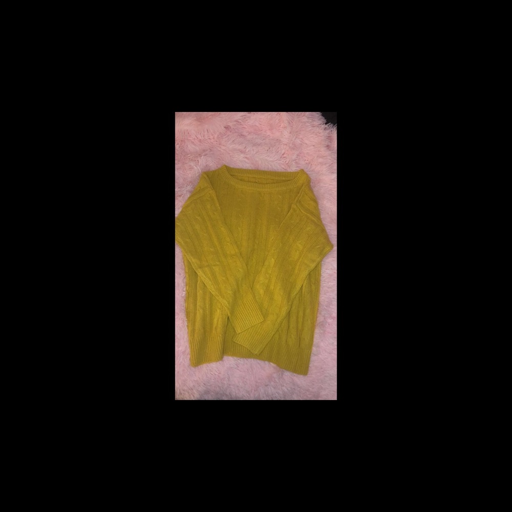Yellow sweats and sweater